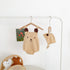 Cute Bear Sleeveless Strap Hart Clothes Hat Two-Piece Set